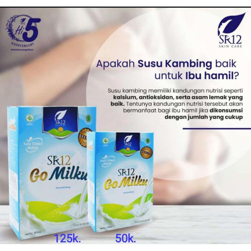 

susu kambing etawa/go milku/ sr12/vanil/kwalitas/premium/baik untuk pernapasan/asma