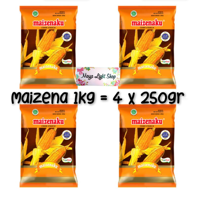 Tepung maizena 1kg flour maizenaku egafood tepung kue premium quality corn starch halal termurah tepung kue