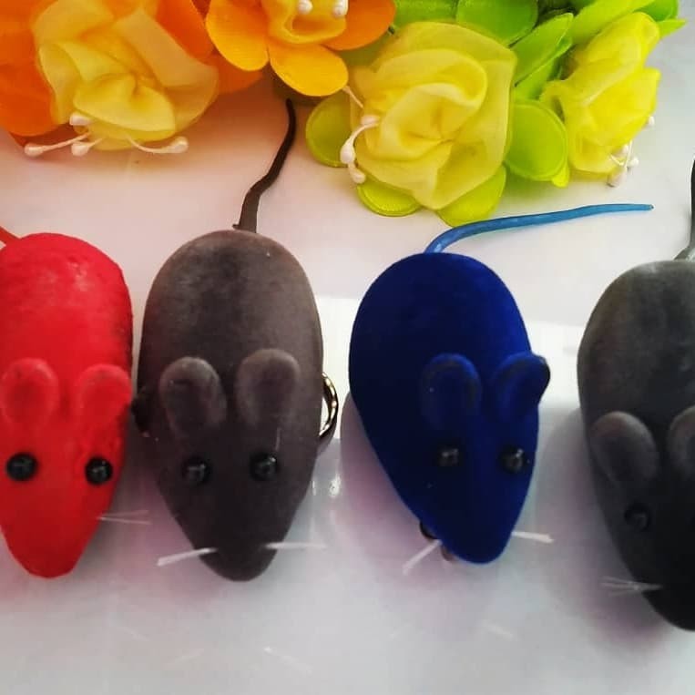 Gantungan Kunci Tikus Bunyi Key Chain Mouse Keychain Warna Random