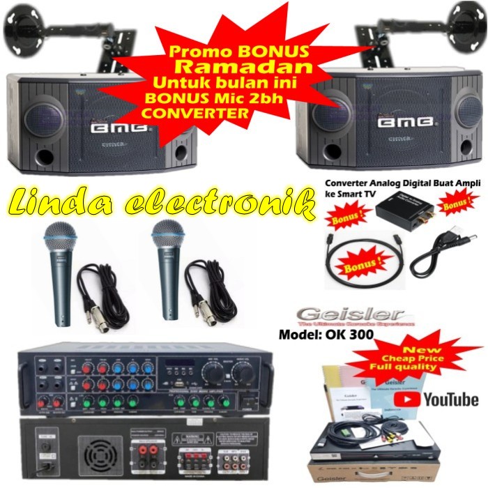 promo gratis banyak bonus paket karaoke bmb geisler ok300