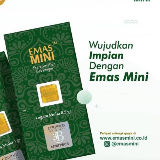 [ Buruan ] EMAS MINI 0,1 GRAM FINE GOLD ORI CERTIFIED 132/ LOGAM MULIA/ EMAS MURNI ✧