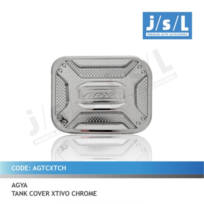 tank cover Toyota Agya Xtivo chrome jsl