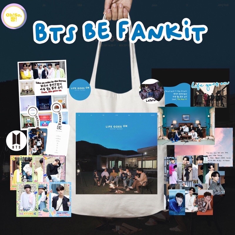 FANKIT BTS MERCH BANGTAN BE GIFT BOX ARMY RM JIN JHOPE SUGA JIMIN V TAEHYUNG JK JUNGKOOK