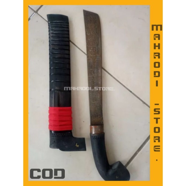 cod golok wapak rajah banten kosong. baja per asli  banten.