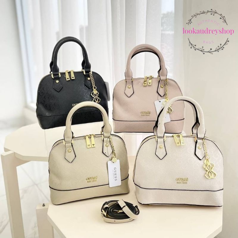 [100% ORIGINAL] GUESS Alma Satchel Bag | Tas Guess | Tas Wanita | Tas Selempang Wanita | Tas Jinjing