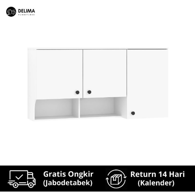 Kitchen Cabinet Rak Kabinet Dapur Bagian atas 120 cm - Putih