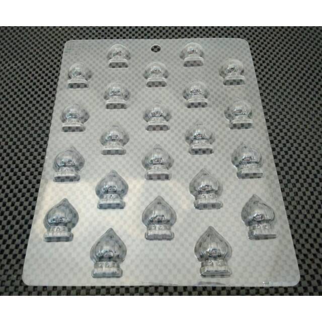 Cetakan Coklat Plastik Kubah