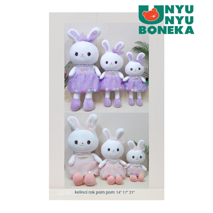 Boneka Kelinci cute size 35cm/43cm/53cm/Animal/mainananak/hadiah/lucu