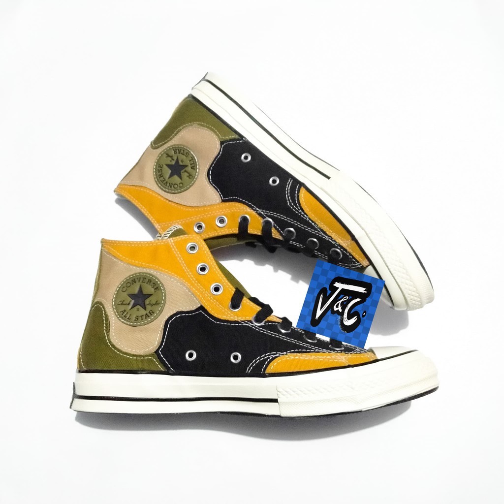 Sepatu Converse Chuck 70 70s Hacked Archive Camo Overlay Shell Hi Dark