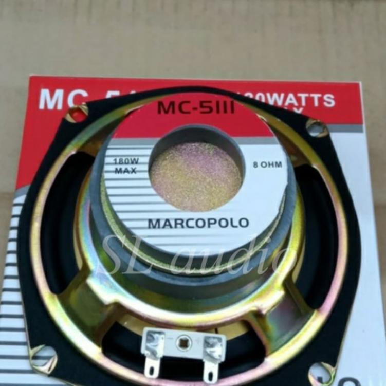 Paling Dicari.. komponen speaker sub woofer 5 inch marcopolo mc-5111 bass mantap