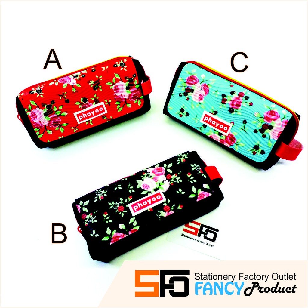 

Tempat Pensil Motif Bunga Mawar Emboss Premium