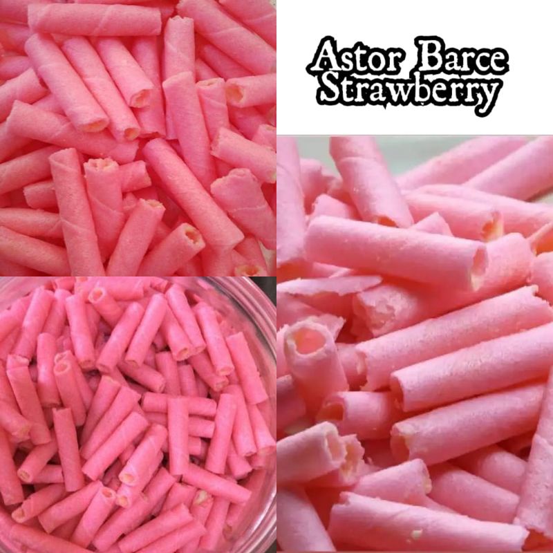 

makanan ringan snack camilan astor mini strowberry