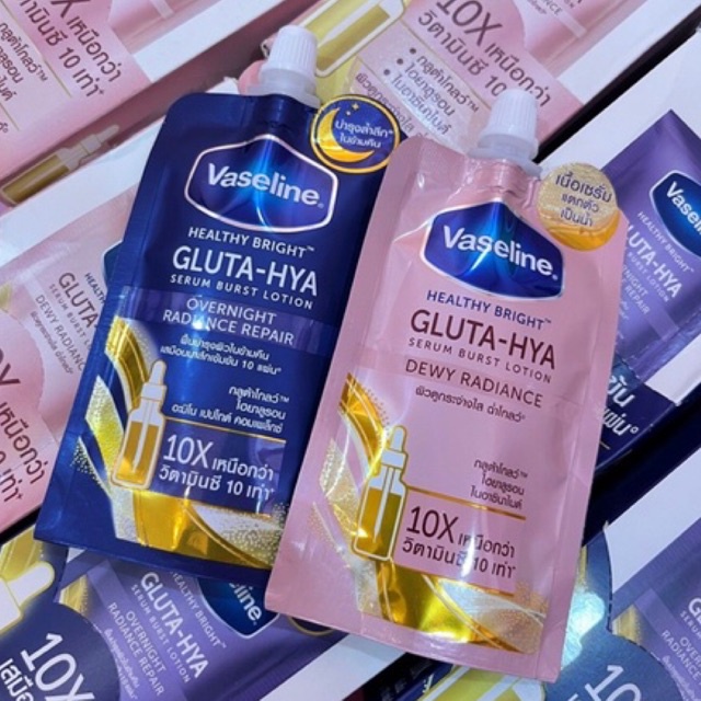 Vaseline Gluta-Hya Healty Bright Serum Brust Lotion Sachet