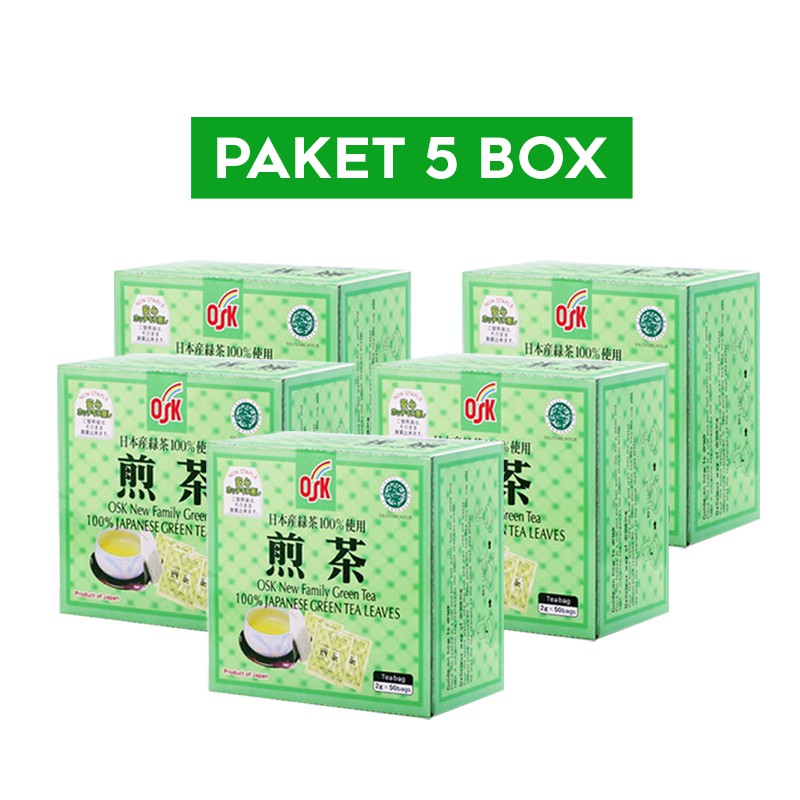 

OSK Japanese Green Tea 50's Paket 5 Box