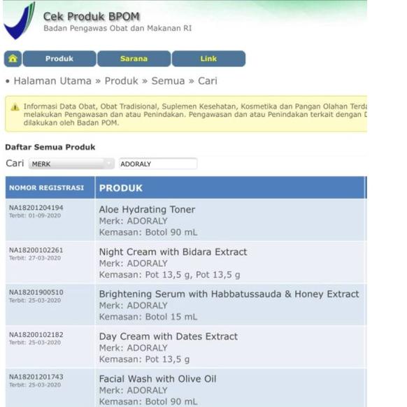 ☾ ADORALY SKINCARE | skincare adoraly Bpom | skincare whitening glowing  ­