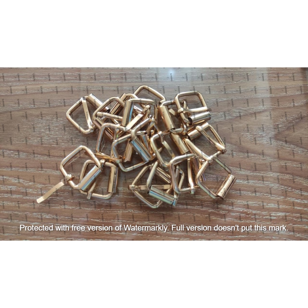 RING GESPER RODA 2CM TAS WARNA GOLD KUALITAS TEBAL KAWAT TEBAL HARGA PER PCS