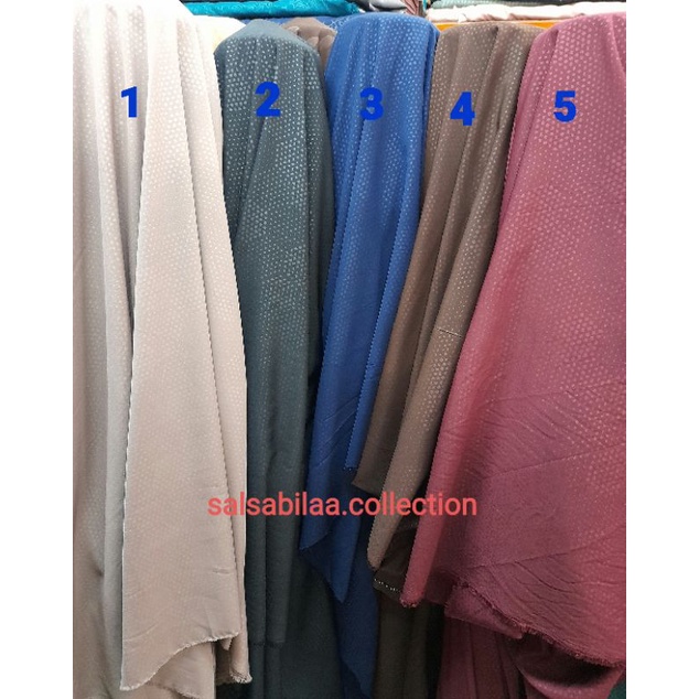 Bahan kain wolfis embos premium