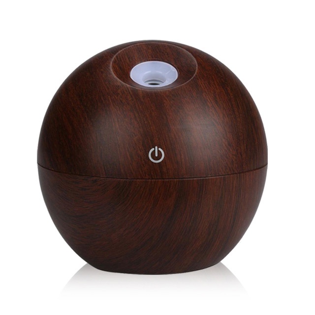 Car Mini Humidifier Aromatherapy Oil Diffuser Wood Design 130ml