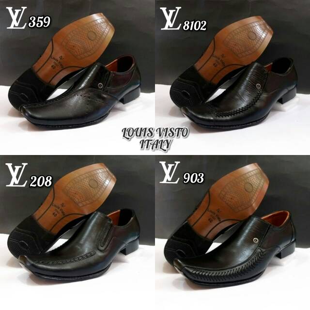 Sepatu pantofel merk louis visto sepatu kulit asli