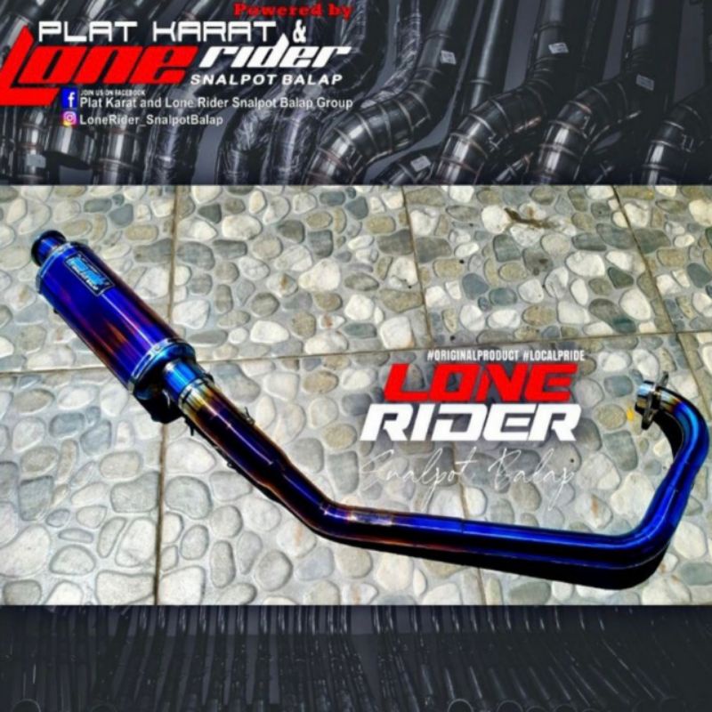 Lone Rider Satria fu HE Ngaceng - Three oval cmms bluemoon