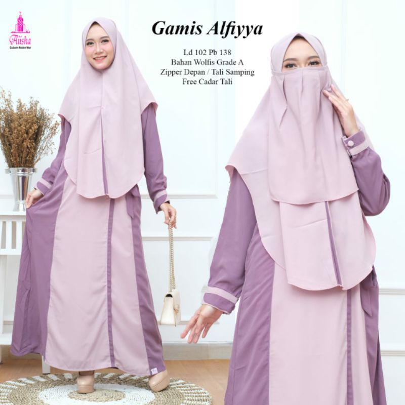 Gamis Best Seller Alfiyya 100% ORI by Aiisha