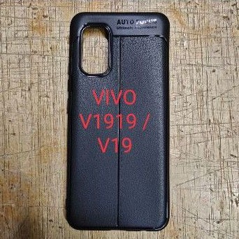 VIVO V19 / VIVO V1919 karet softcase silikon karet hitam mantap