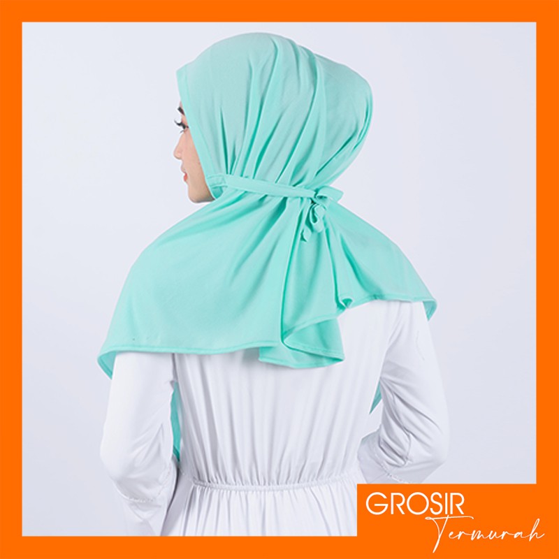 TERLARIS..Jilbab AT HOME size L | Hijab Non Pet I Kerudung Instan Kaos