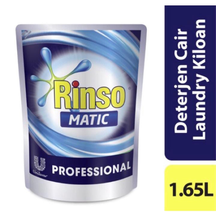 Rinso Matic Liquid Detergent Professional 1.65 Liter.