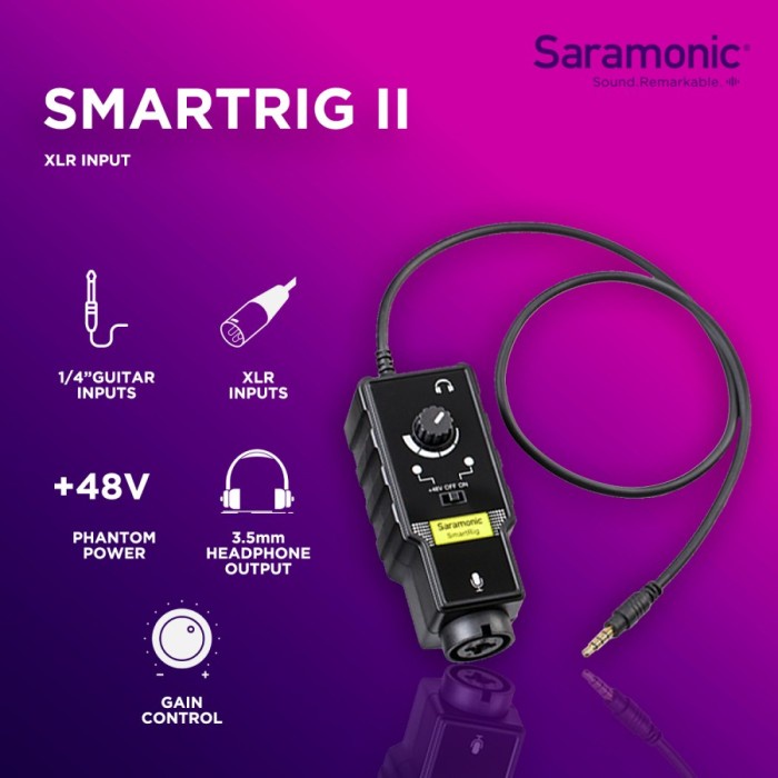 Saramonic SmartRig II Audio Adapter For Professional Microphone