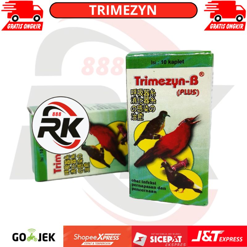 TRIMEZYN - B PLUS OBAT BURUNG SAKIT SESAK NAFAS BENGKAK HIDUNG