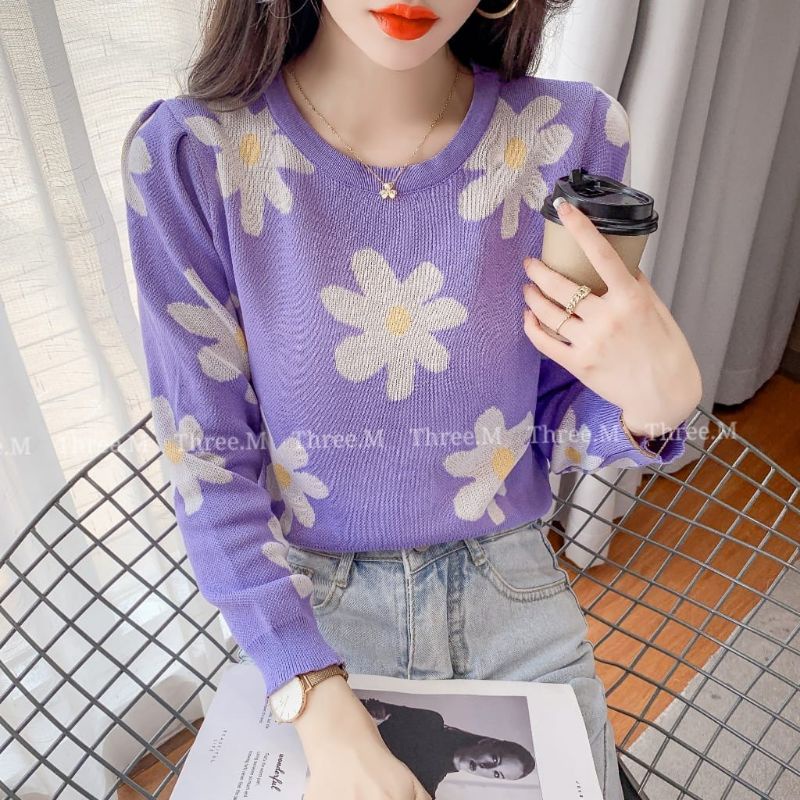 MDLV 48211 GLORIOSA KNIT TOP KOREA BLOUSE RAJUT BLOUSE KOREA ATASAN RAJUT BAJU RAJUT FASHION IMPORT