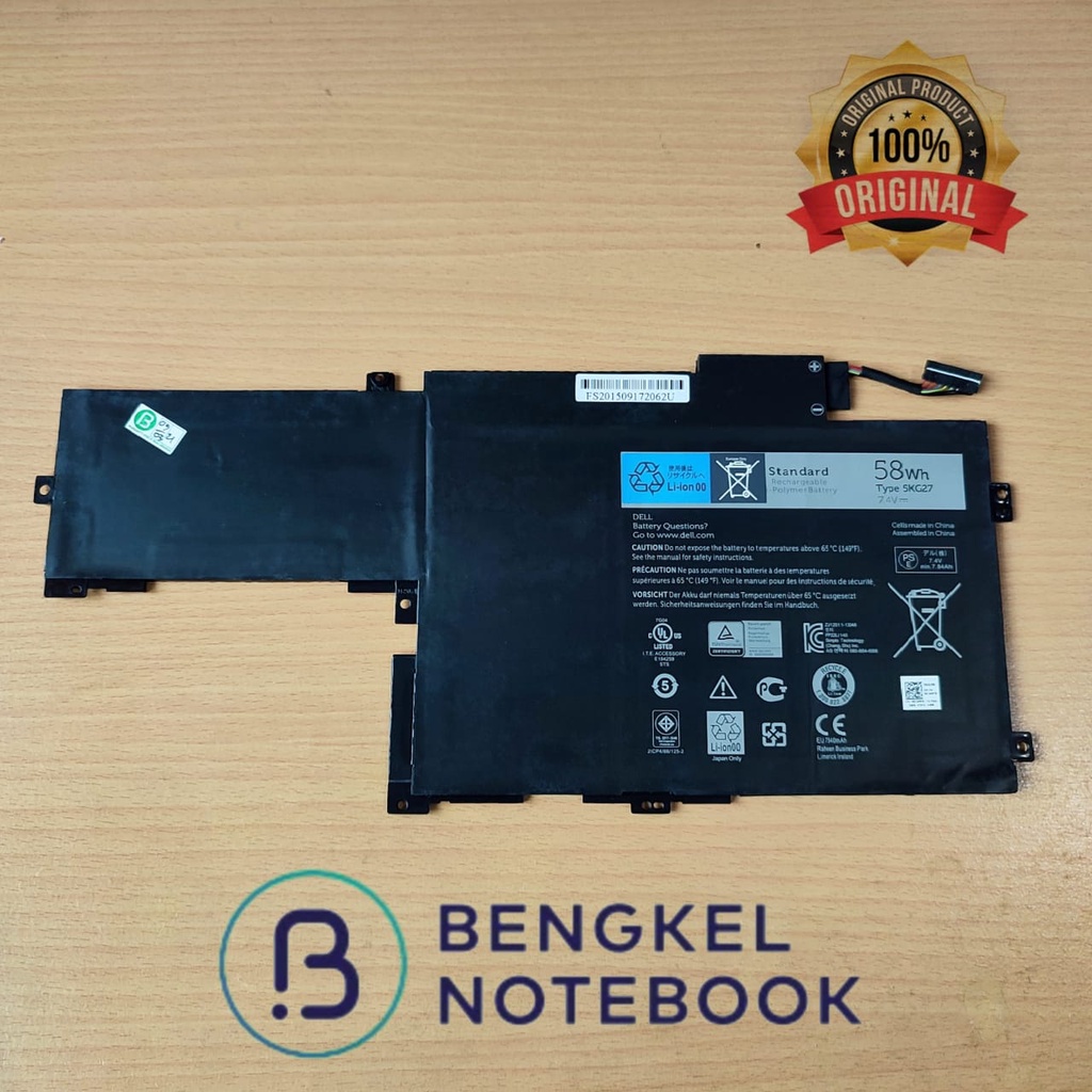 Baterai Laptop Dell Inspiron 14 7000 5KG27 C4MF8 7437 7537 7548 7737 7746 P42G Original