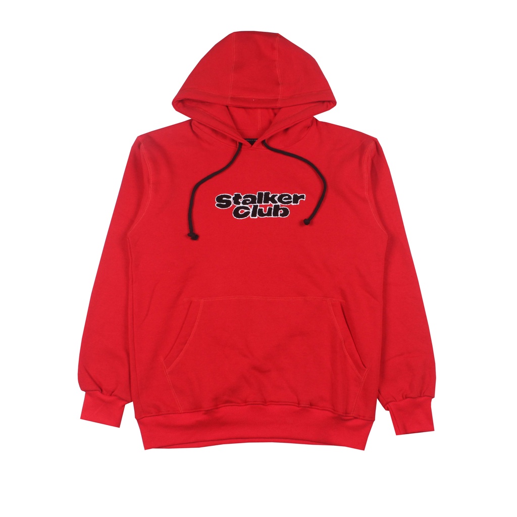 Stalker Sweater Hoodie - Embroidery Red