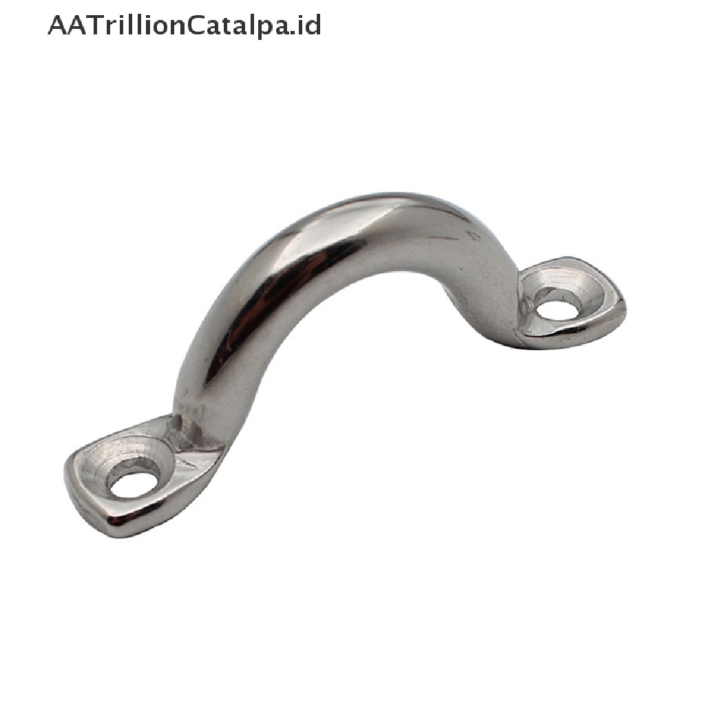 Aatrillioncatalpa 4Pcs Klip Pengait Gagang Pintu Kapal Yacht Bahan Stainless Steel 316