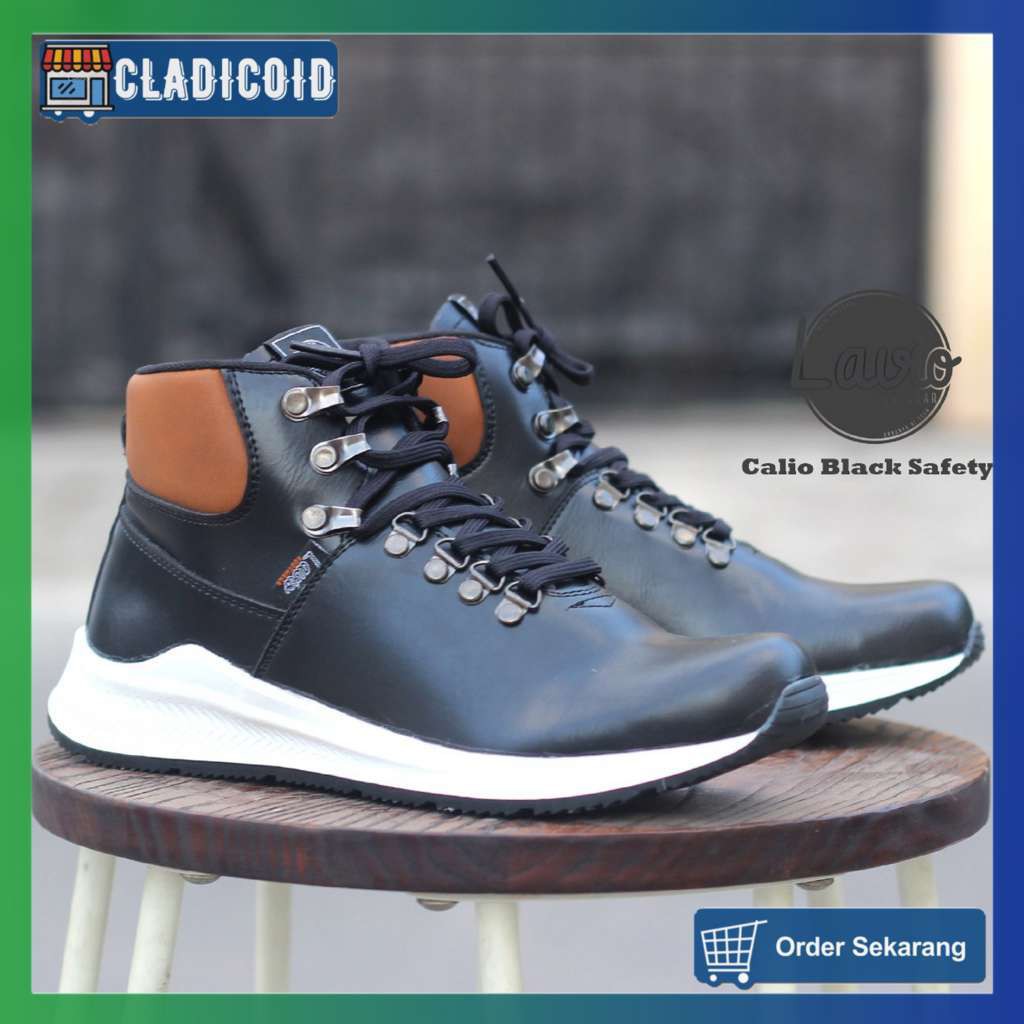 SEPATU SAFETY PRIA  ORIGINAL TERBARU MODEL KEREN DAN STYLISH SAFETY BIKERS OUTDOOR KERJA LAVIO CALIO