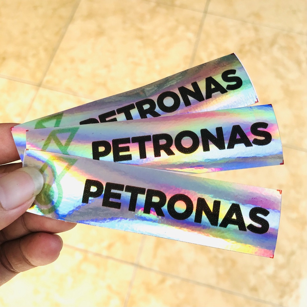 Stiker Hologram Pertamina Petronas Pertamax Turbo Bijian Anti Air