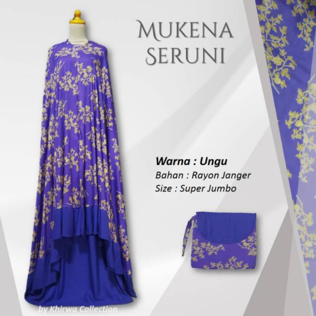 Mukena Seruni Bali Dewasa Rayon Adem Super Jumbo