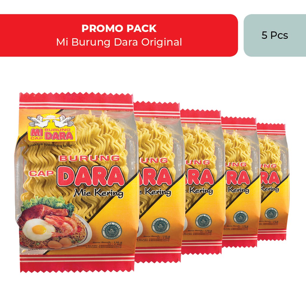 Jual Mi Burung Dara Original Promo Pack (5 pcs) Indonesia|Shopee Indonesia