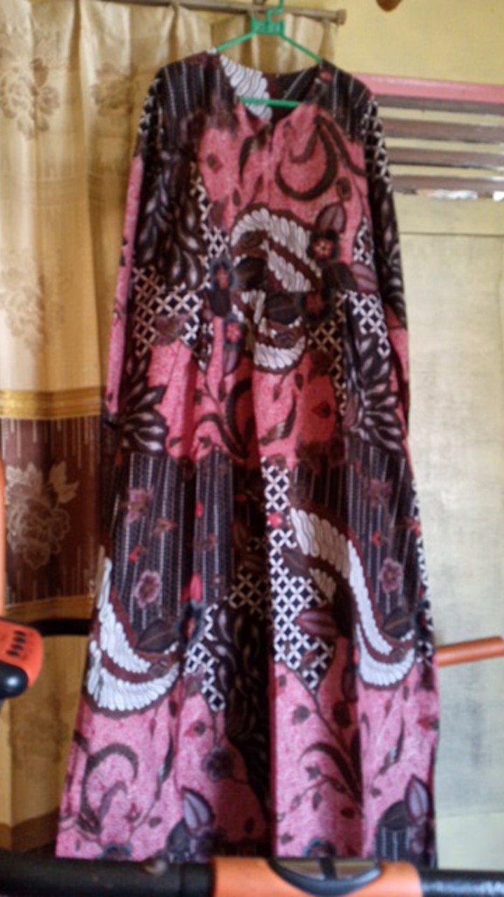 Ms Gamis Batik Sriwedari Maxi Bumil/busui Katun Sogan Allsize & Jumbo
