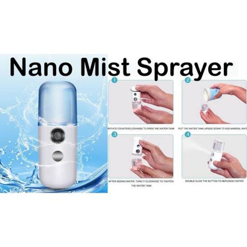 FACE MIST NANO SPRAY RECHARGE ABLE BATERAI