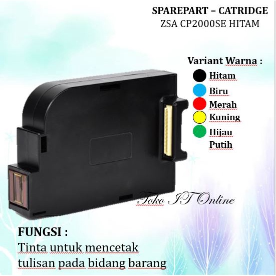 CARTRIDGE HANDHELD PRINTER ZSA CP2000SE /CATRIDGE ZSA CP2000SE - CETAK EXPIRED DATE