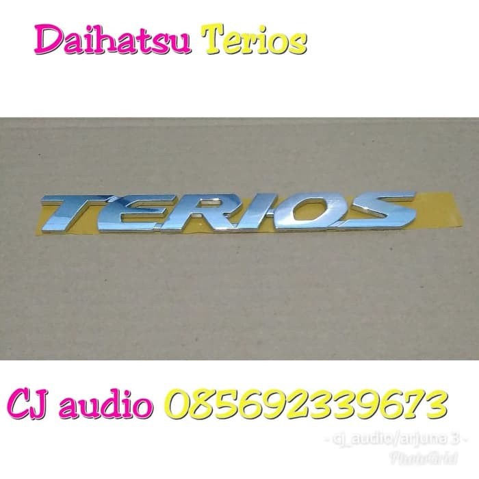 Emblem logo tulisan all new TERIOS original