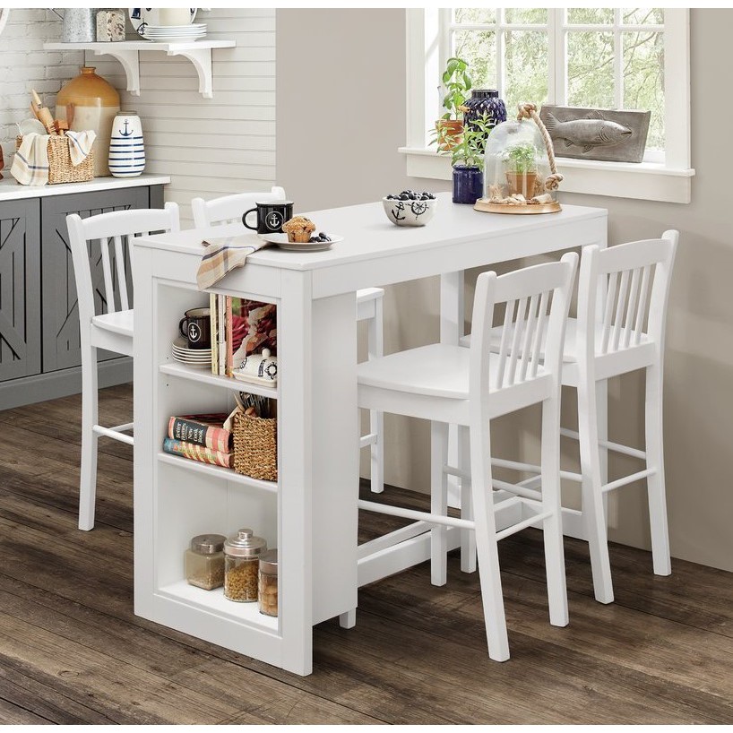 Set Meja Makan Bar Ala Cafe - Meja Makan Bar - Kursi Makan Bar Jepara