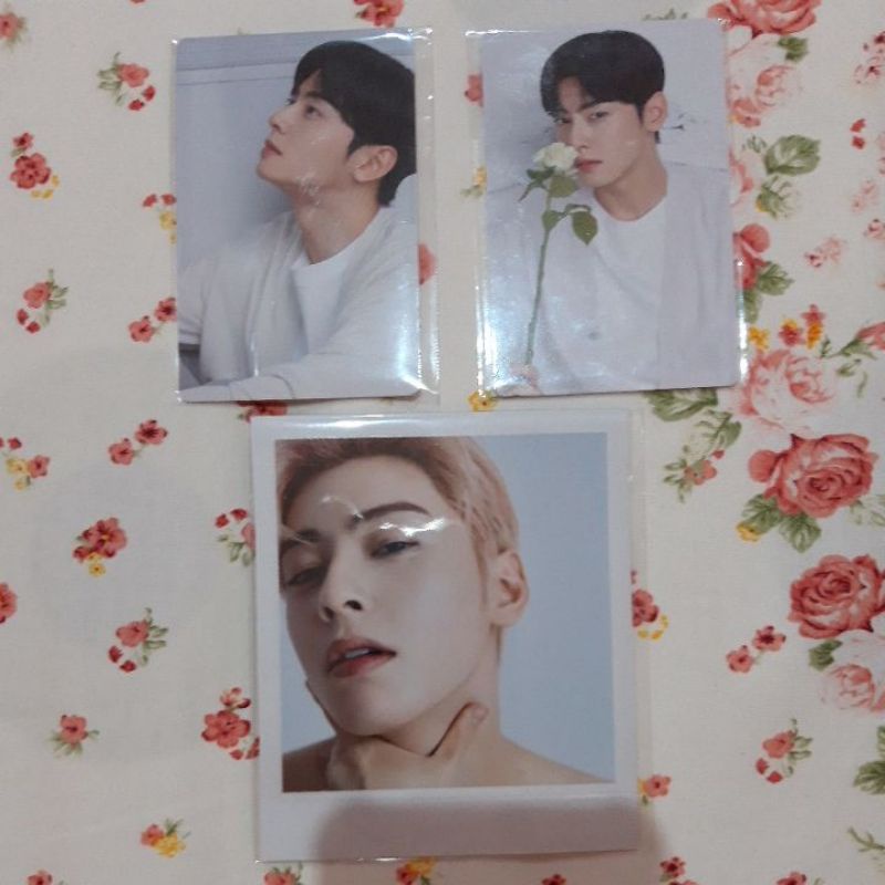 Cha Eunwoo Photocard Polaroid Official Switch On Samhwa