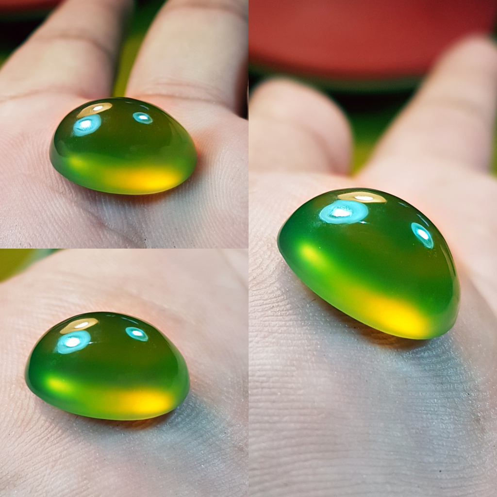 Batu Cincin Idocrase Neon Aceh 1155