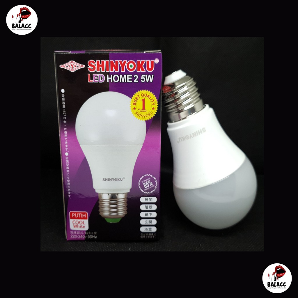 Lampu Led Shinyoku Home 5 Watt / Lampu Shinyoku 5w / Lampu Bohlam 5 Watt / Lampu Led 5w