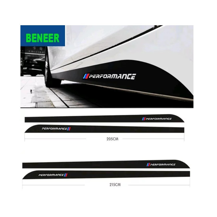 Promo Cutting Stiker Stripe List Mobil BMW Performance Stiker list pintu bawah mobil