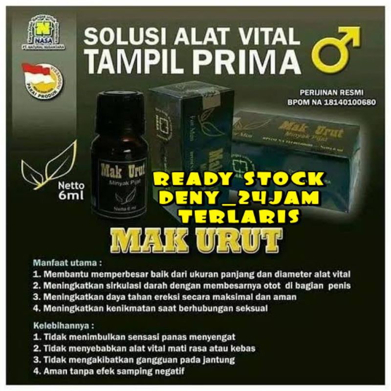 MAK URUT ASLI ORIGINAL NASA100%Asli