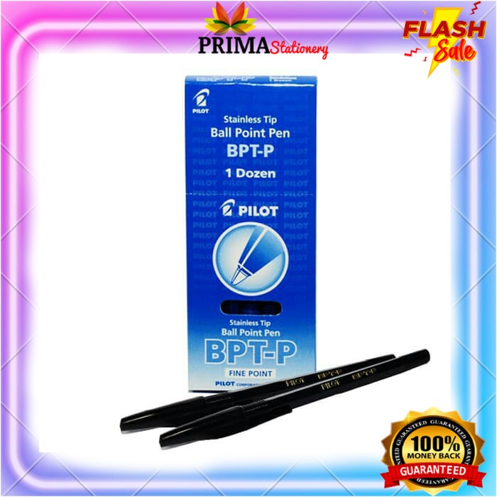 

BALLPOINT, BOLPEN, POLPEN, PULPEN, PENA BALLPOINT / PENA / PULPEN PILOT BPT-P HITAM / 1PACK 12PCS