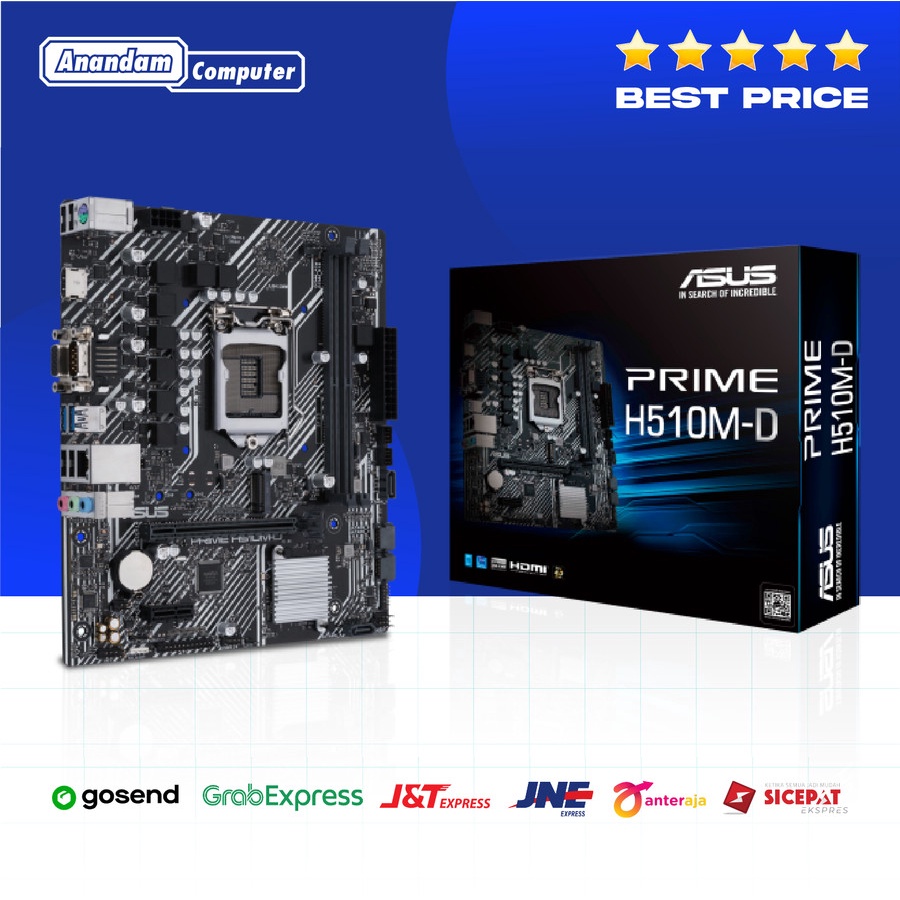 ASUS Prime H510M-D Intel LGA 1200 DDR4 Motherboard